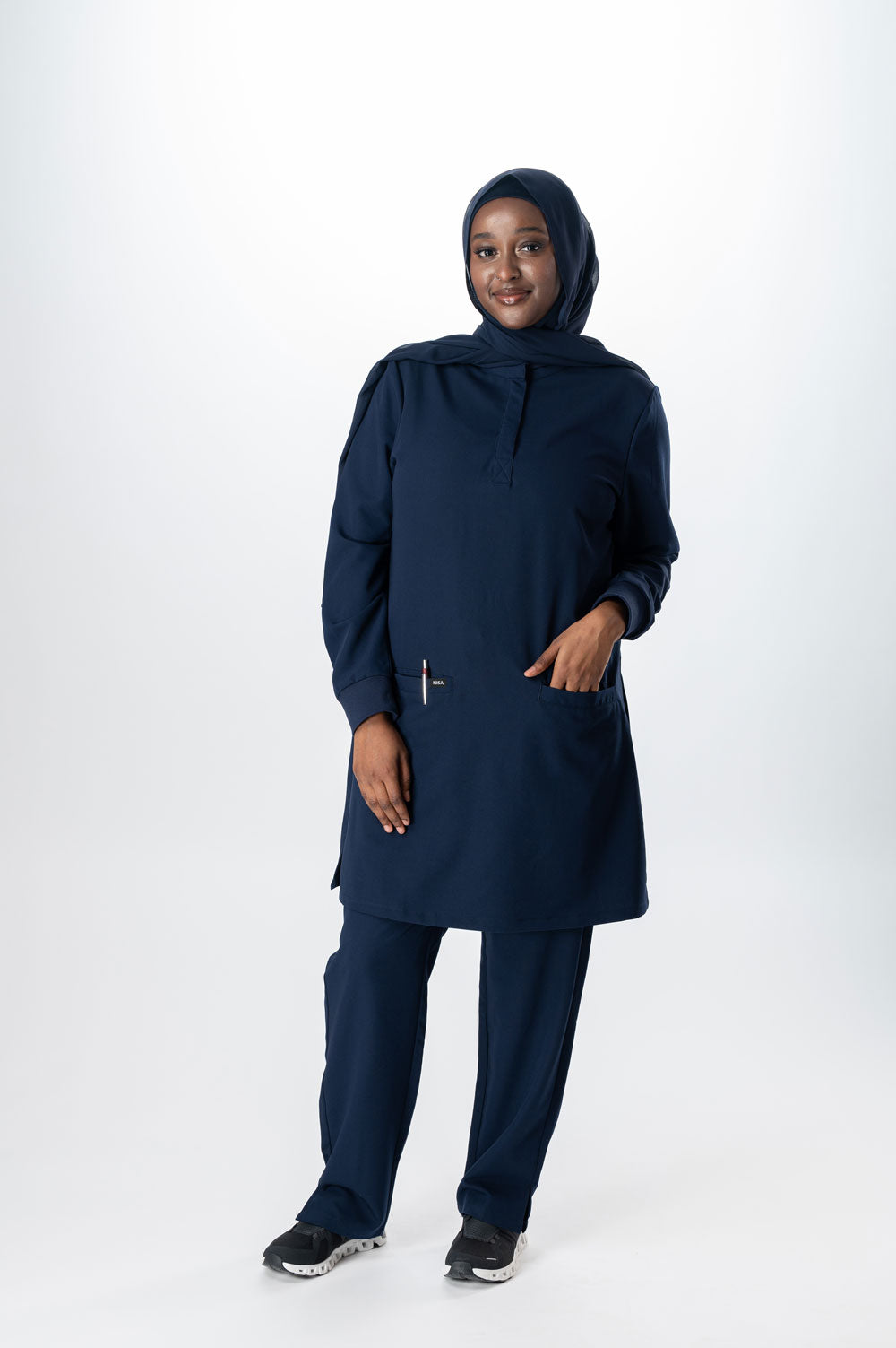 long sleeve scrub dress Women's Medical Scrub Dress | Desert Clay